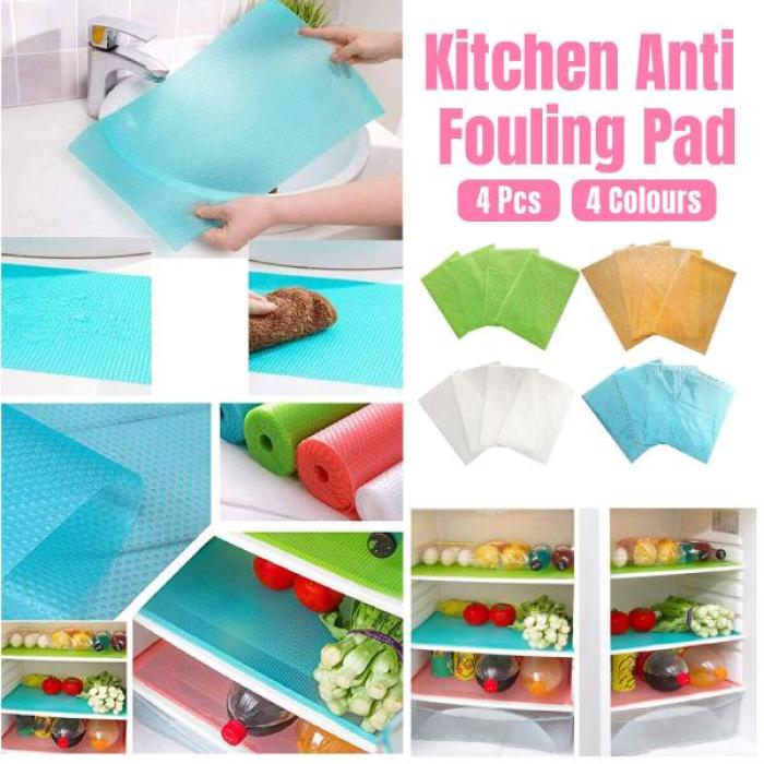 4 Pcs Washable Refrigerator Mats